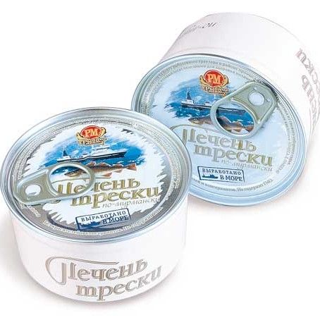 Печень трески по-мурмански Морской котик, 190 г