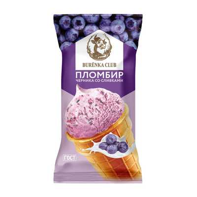 Мороженое пломбир черничный купить