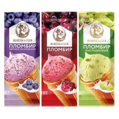 Мороженое Бурёнка Клаб стакан ассорти фруктовое 80 г, упаковка 30 шт. Упаковка 30 шт